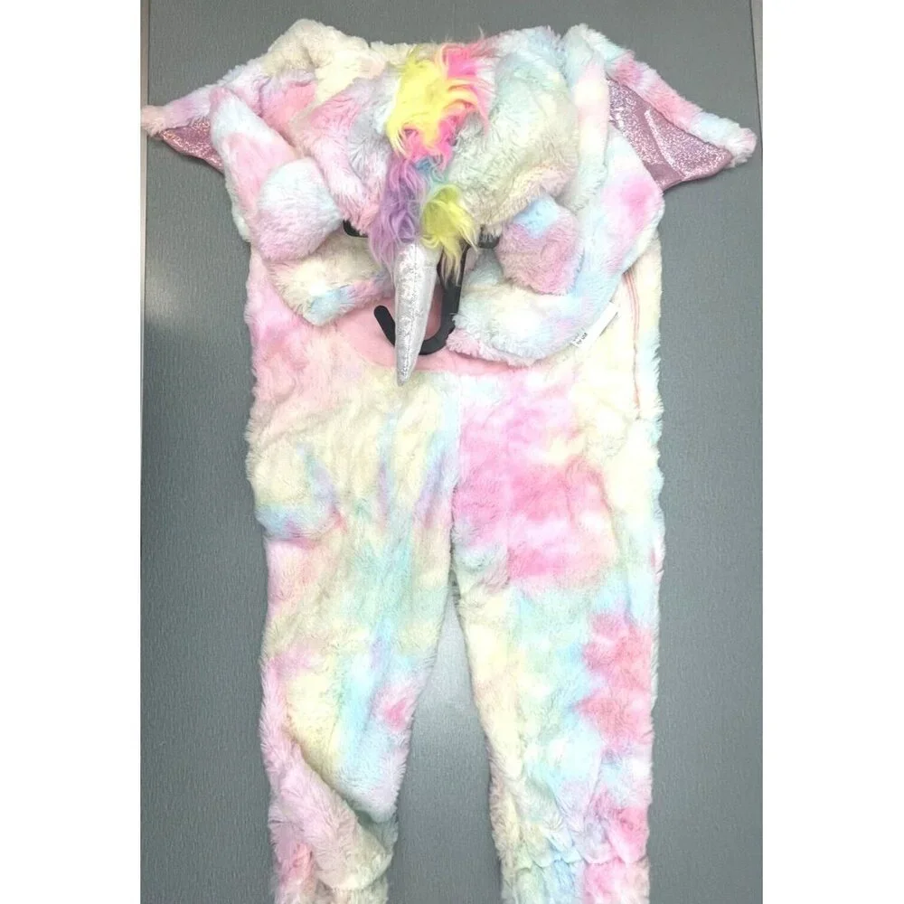 Hyde & EEK! Halloween Toddler Plush Unicorn Halloween Costume Jumpsuit 18-24M